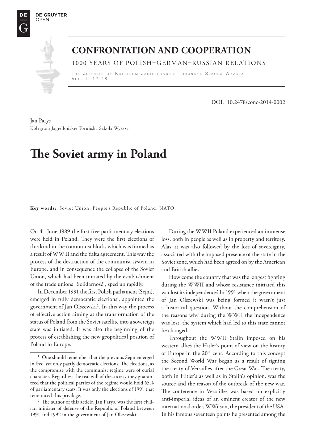 The Soviet Army in Poland