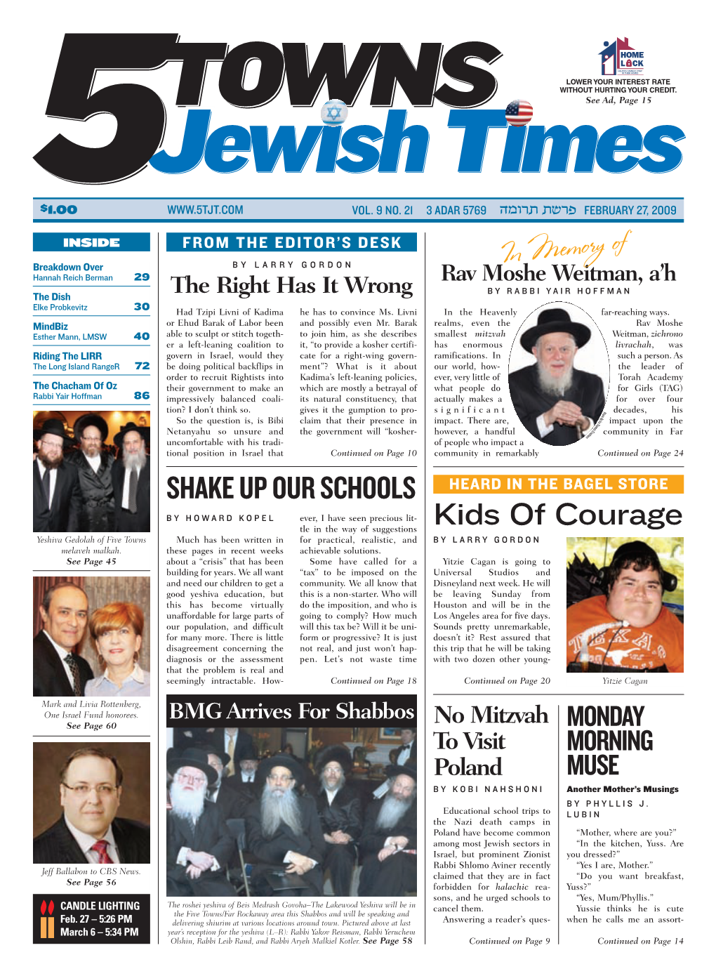 The 5 Towns Jewish Times How We See People Is Partially a Fig- Ment of Our Own Imagination