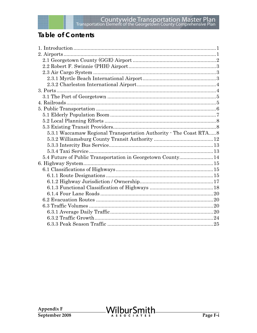 Table of Contents