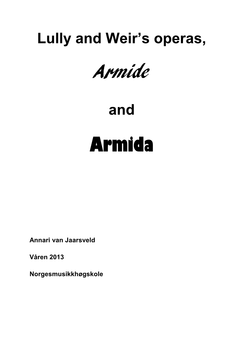 Armide Armida