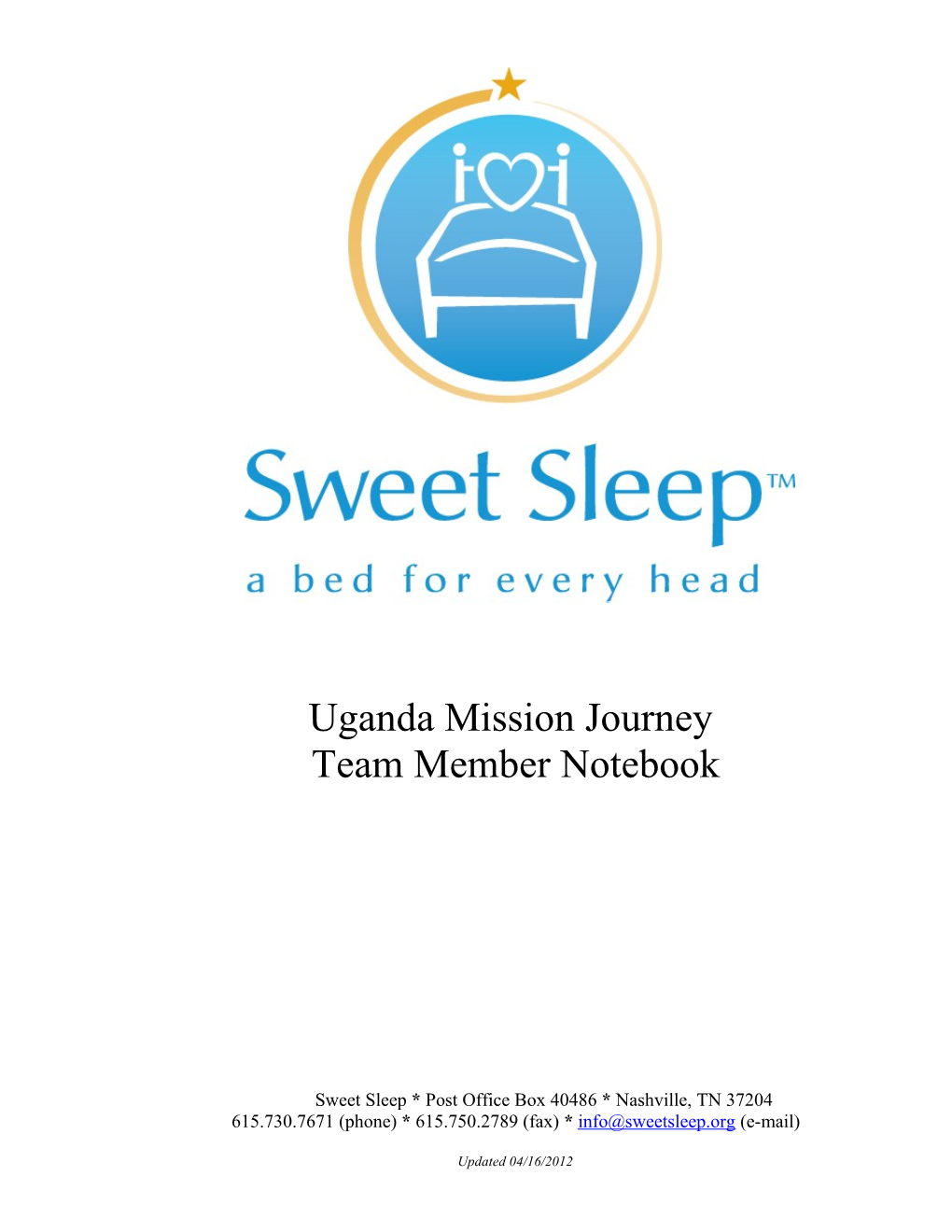 Sweet Sleep Team Notebook 2008