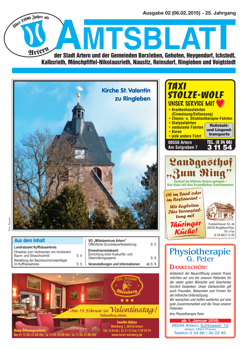 1 Amtsblatt Ausgabe 02 (06.02.2015)