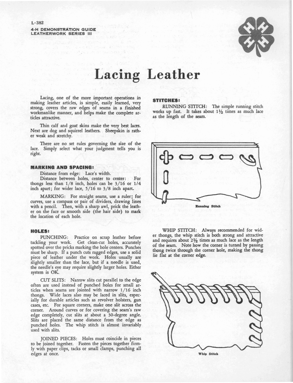 Lacing Leather