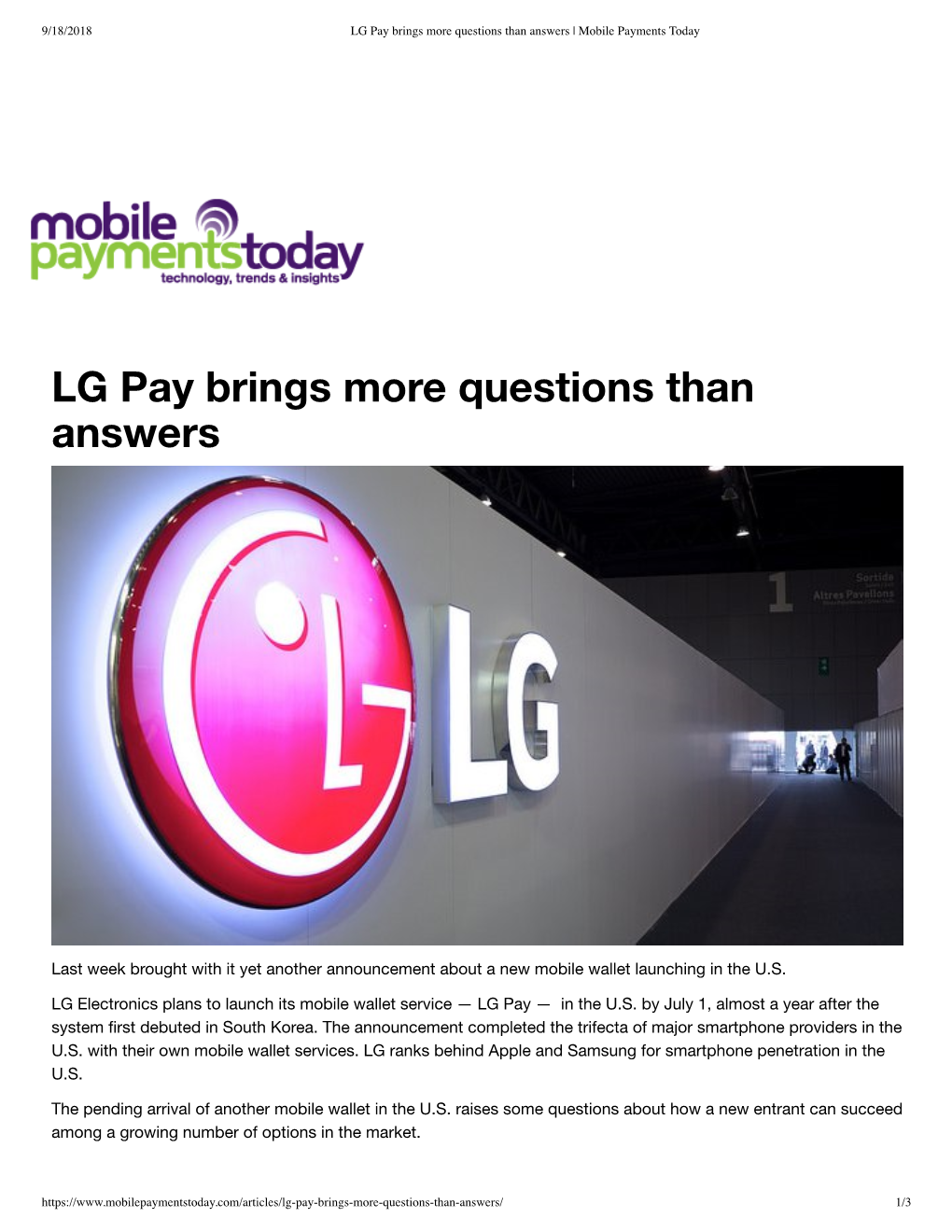 LG Pay Brings More Questions Than Answers Mobile