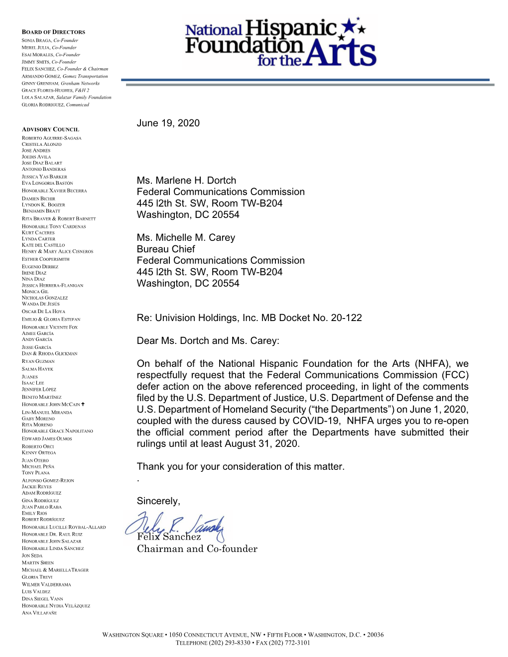 FCC Letter Re Univision.Pdf