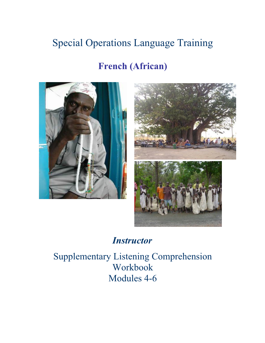 Special Operations Language Training