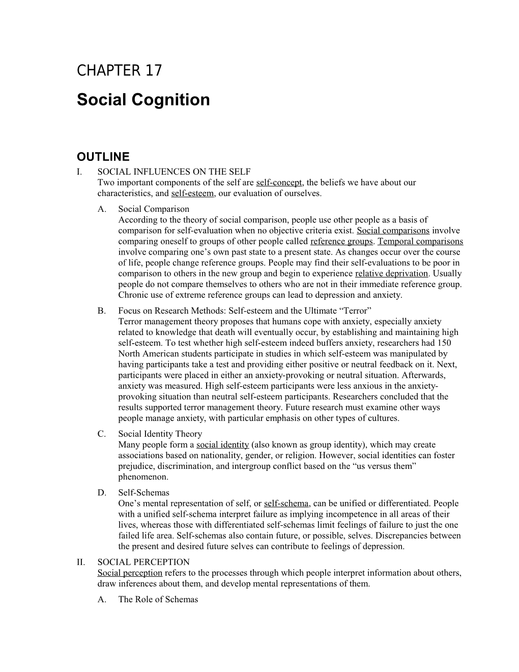 Social Cognition