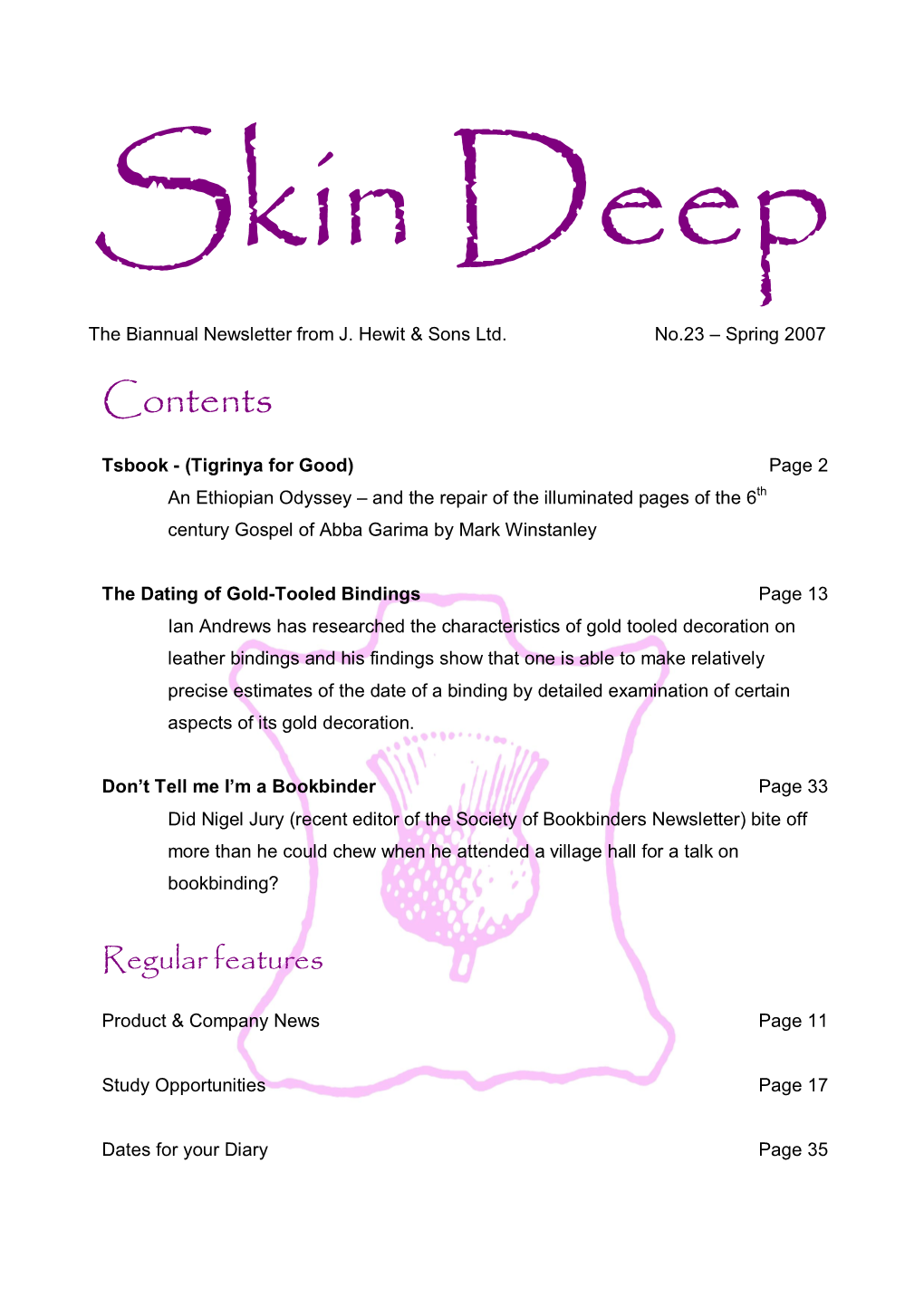 Skin Deep Volume 23