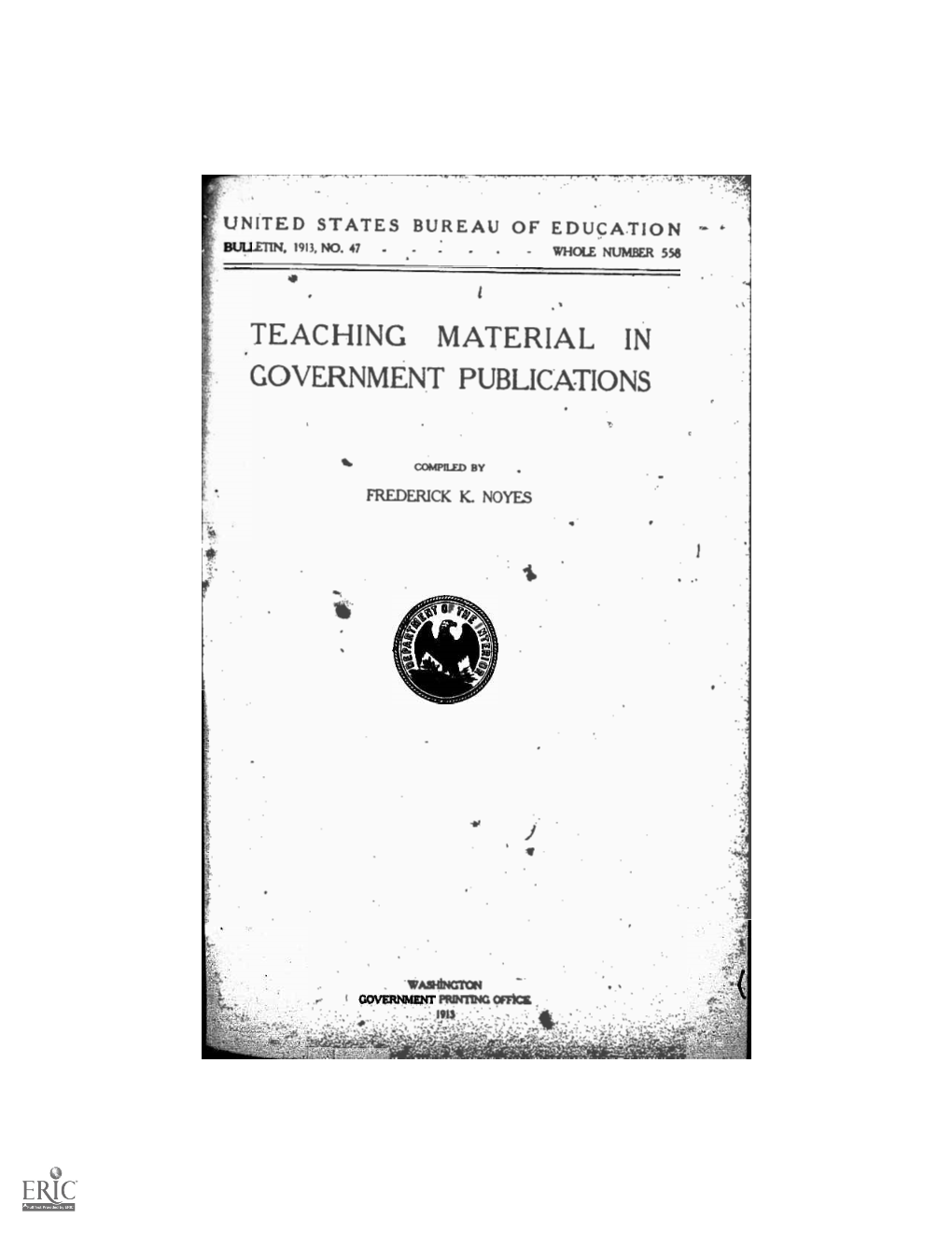 Teaching Material in Government Publications