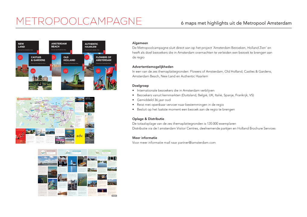 METROPOOLCAMPAGNE 6 Maps Met Highlights Uit De Metropool Amsterdam