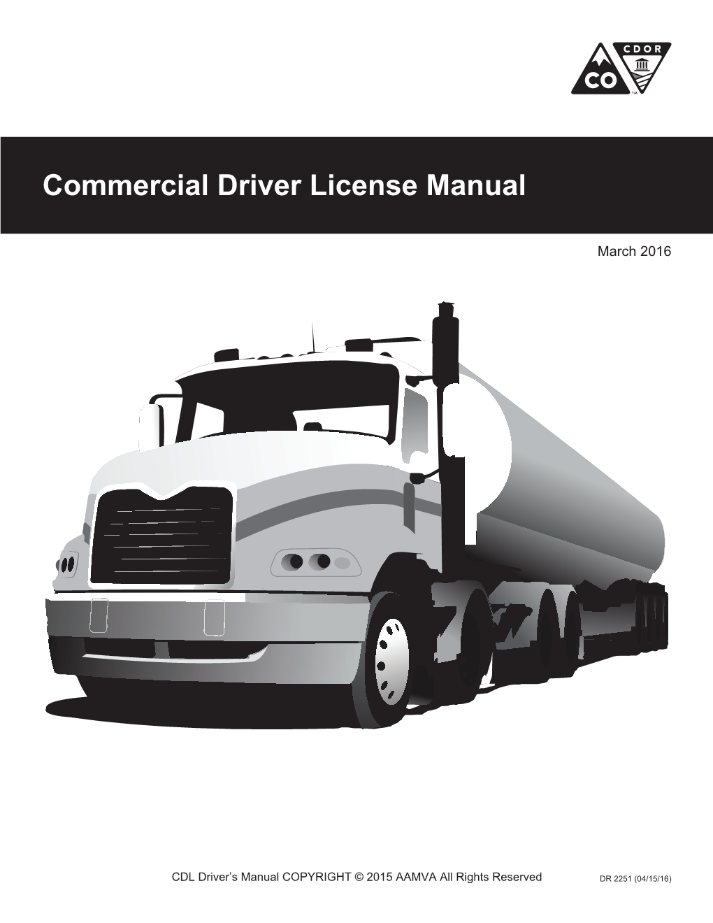 Commercial Driver License Manual