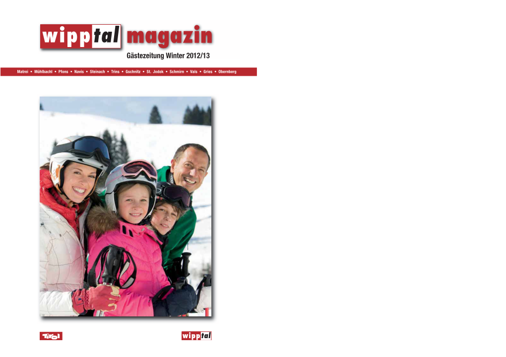 Magazin Gästezeitung Winter 2012/13