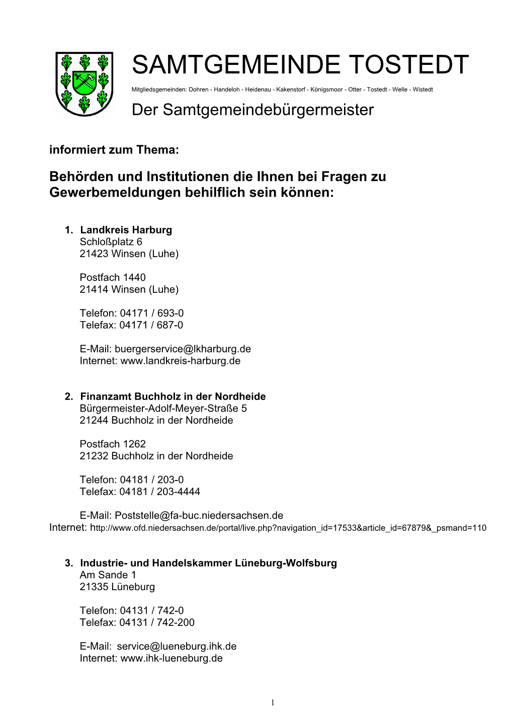 Samtgemeinde Tostedt