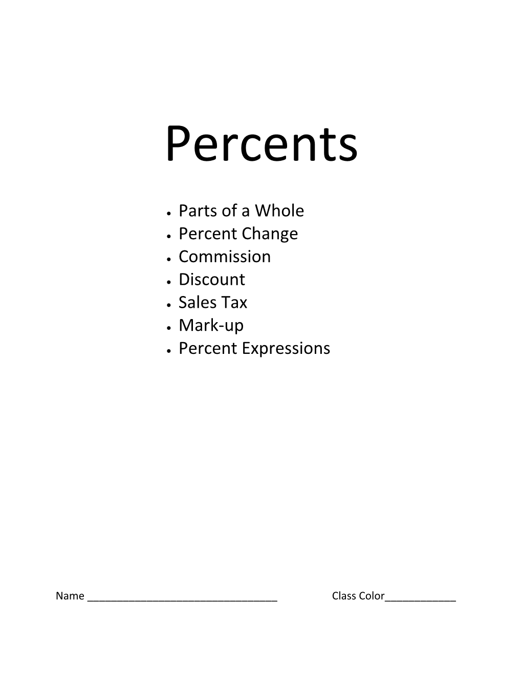 Sales Tax And Discount Worksheet