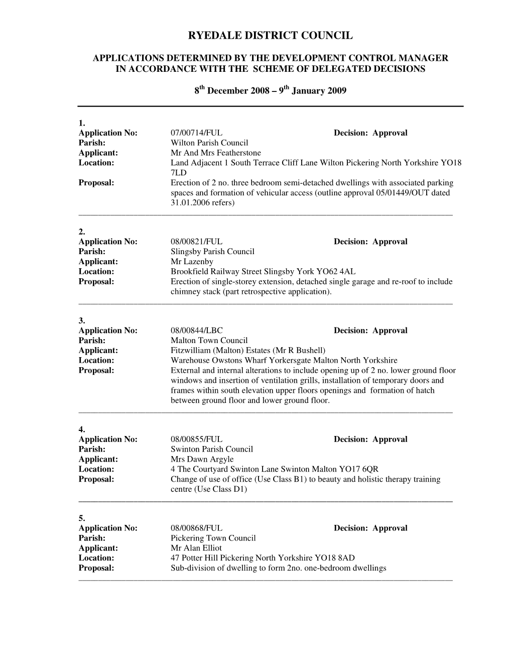 Ryedale District Council