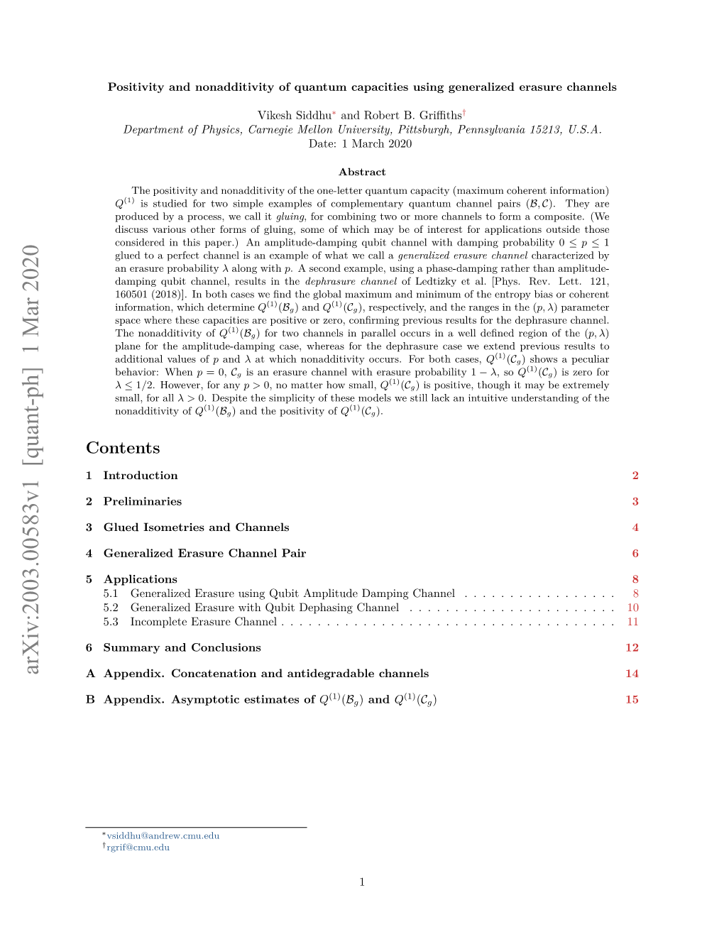 Positivity and Nonadditivity of Quantum Capacities Using Generalized Erasure Channels