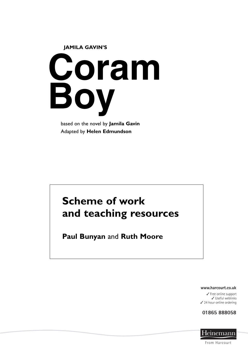 Coram Boy Scheme of Work and Teaching Resources