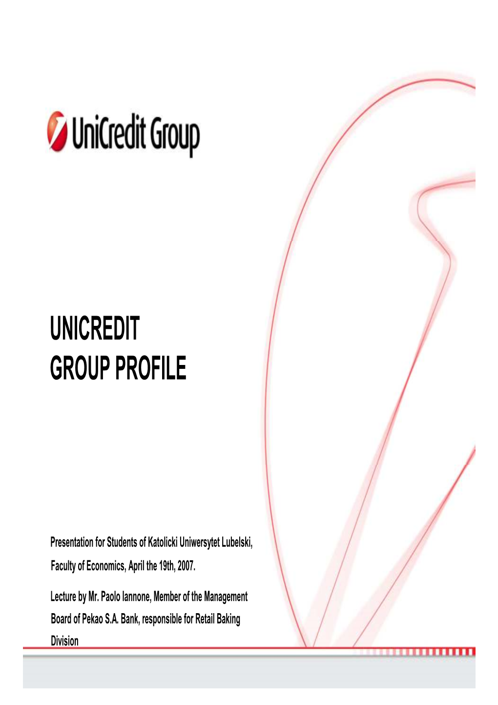 Unicredit Group Profile