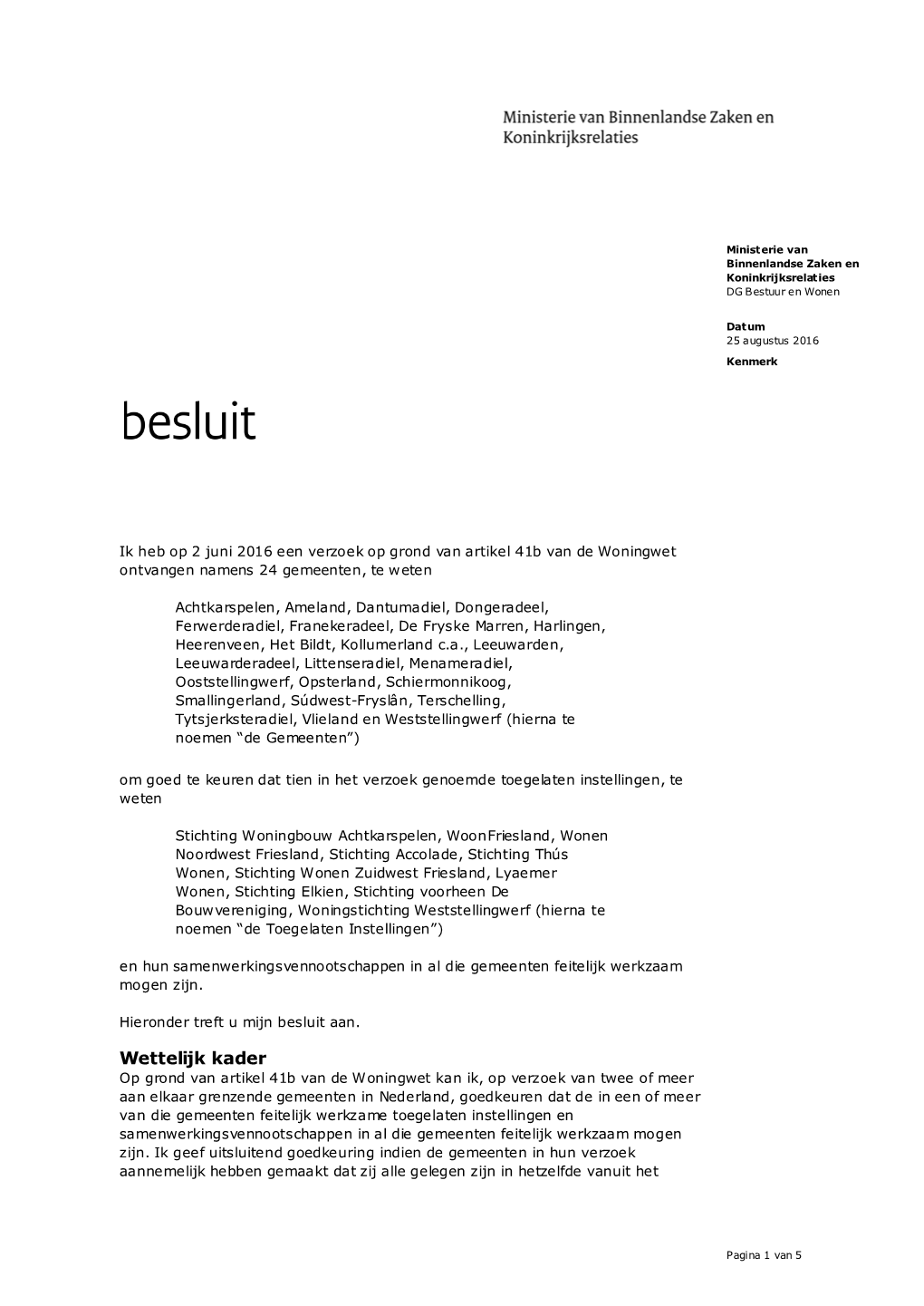 'Besluit Fryslân (25-08-2016)' 6/20 PDF Document