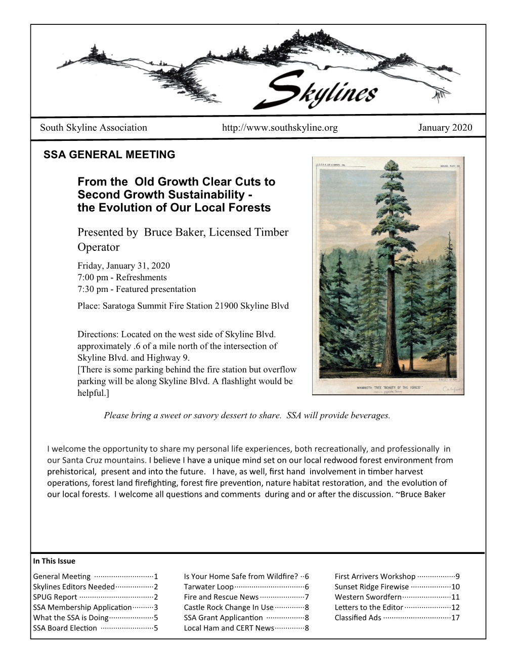 To Download the Latest Issue of Skylines