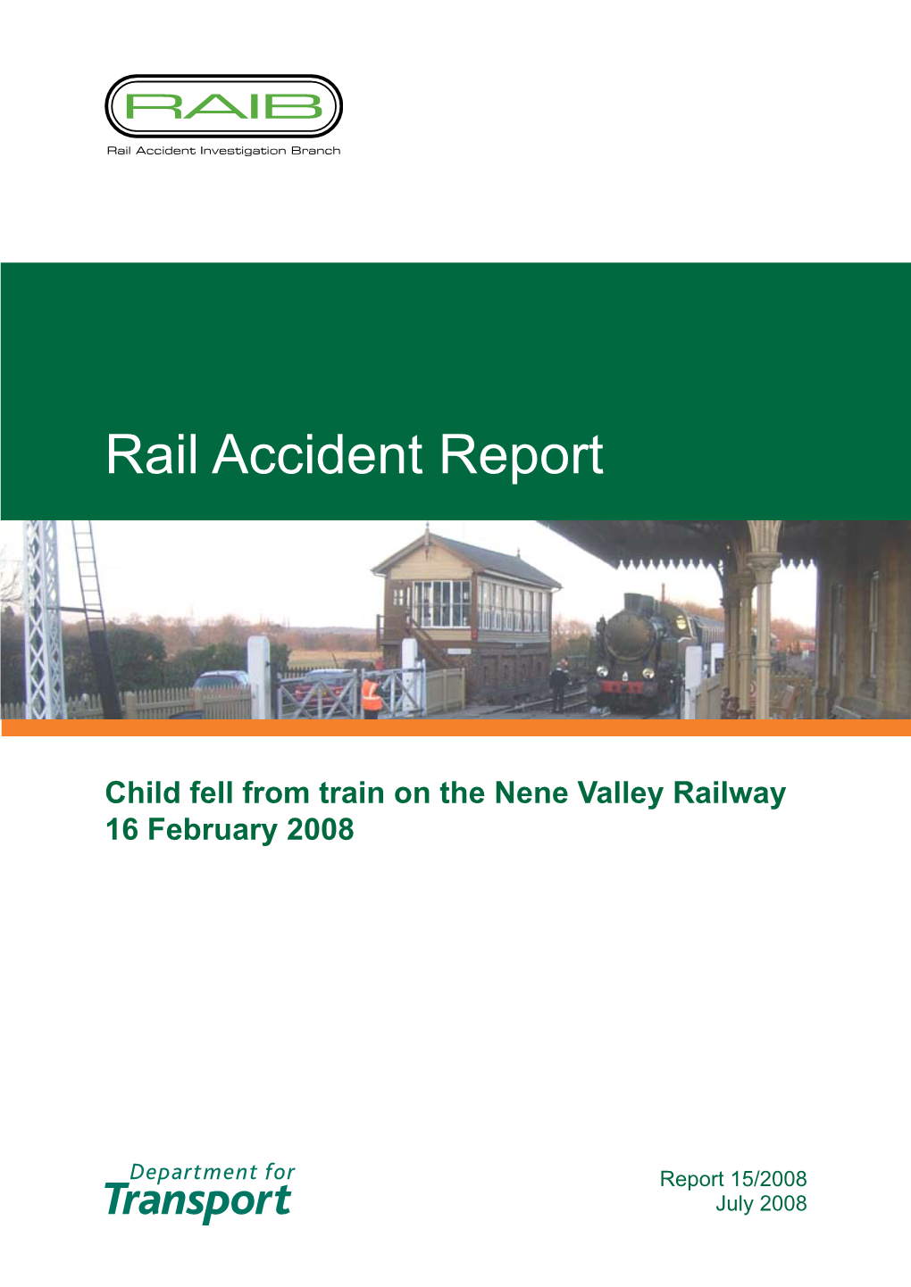 Rail Accident Report