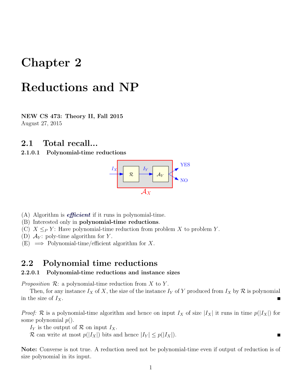 Chapter 2 Reductions and NP
