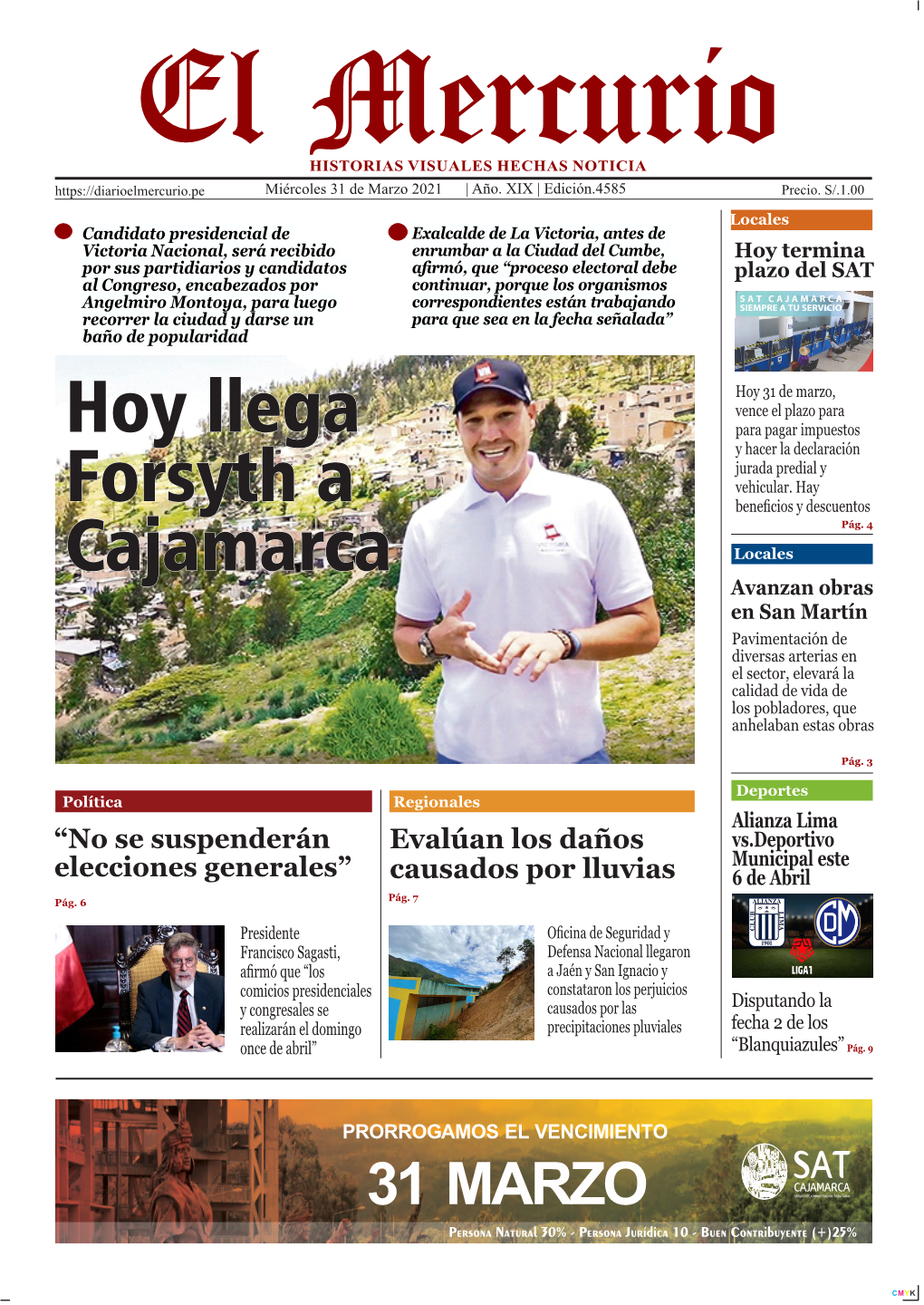 El Mercurio Edición Miércoles 31.03