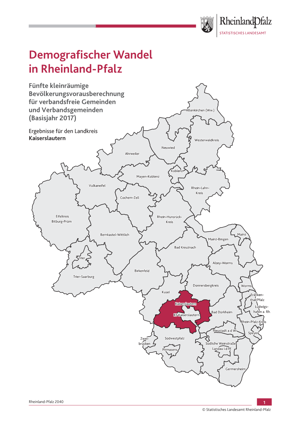 Demografischer Wandel in Rheinland-Pfalz – Fünfte Regionalisierte Bevölkerungsvorausberechnung