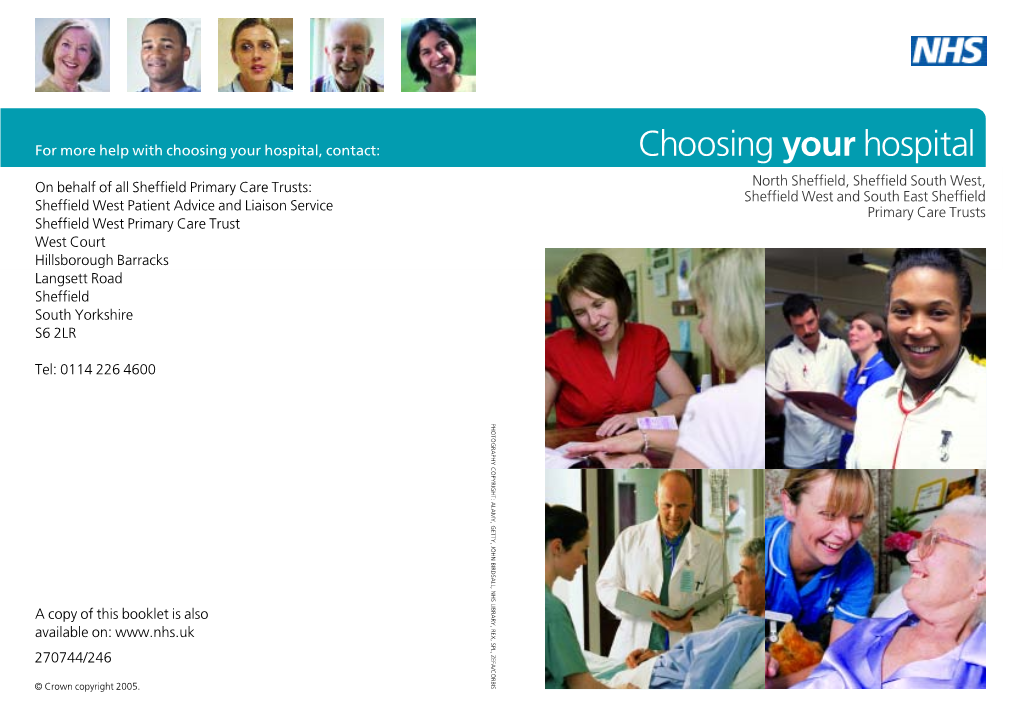 Choosing Your Hospital, Contact: Choosing Your Hospital