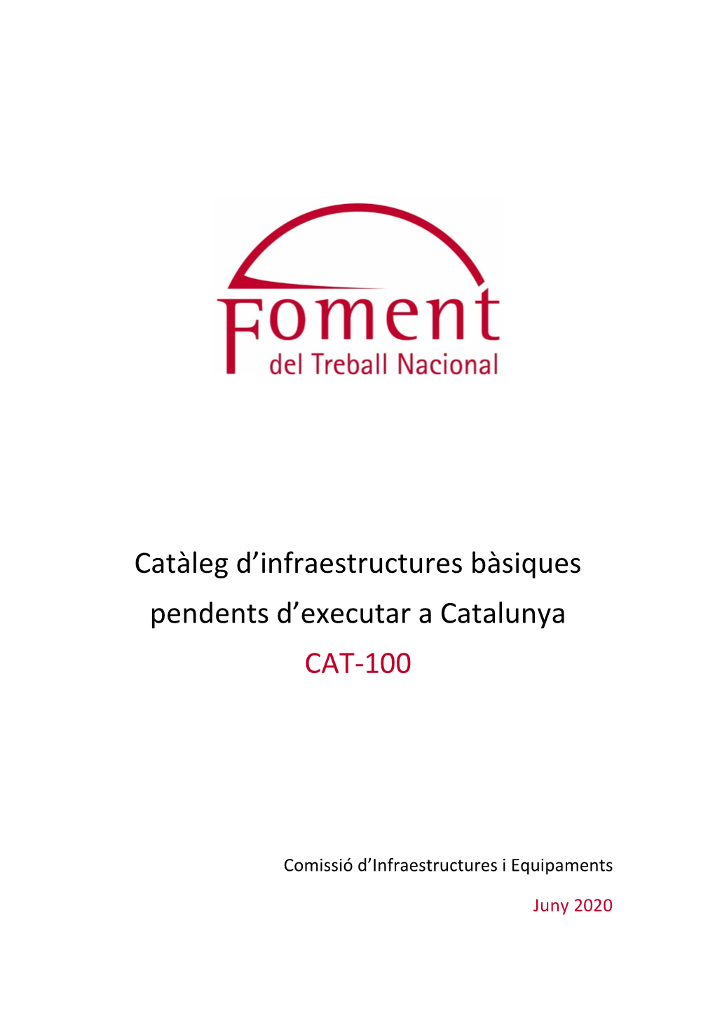 Catàleg D'infraestructures Bàsiques Pendents D