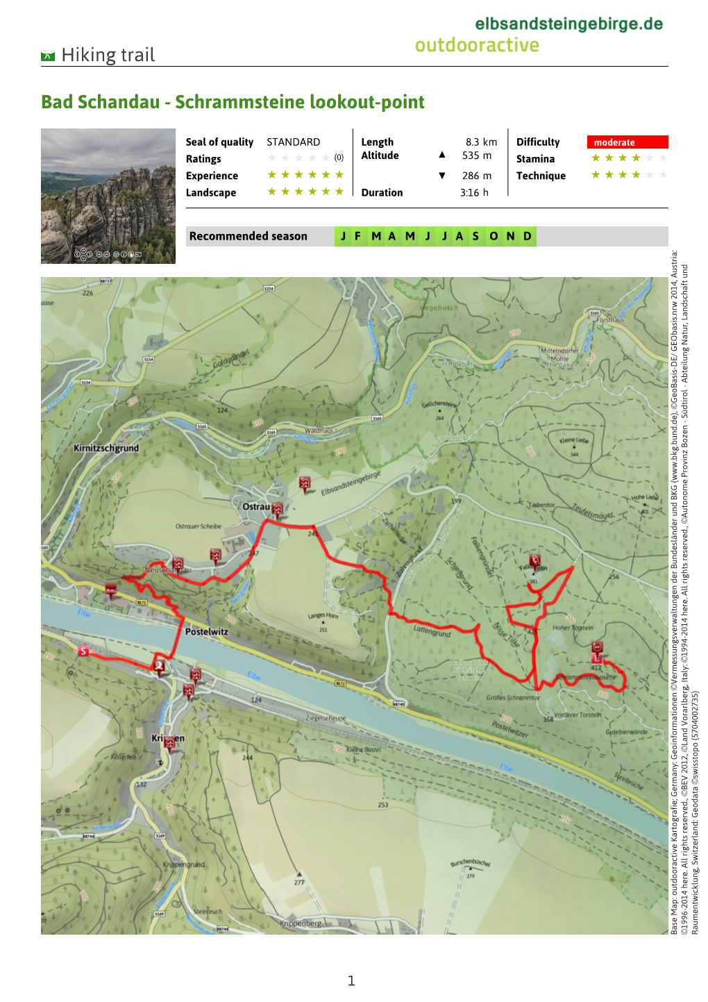 Hiking Trail Bad Schandau