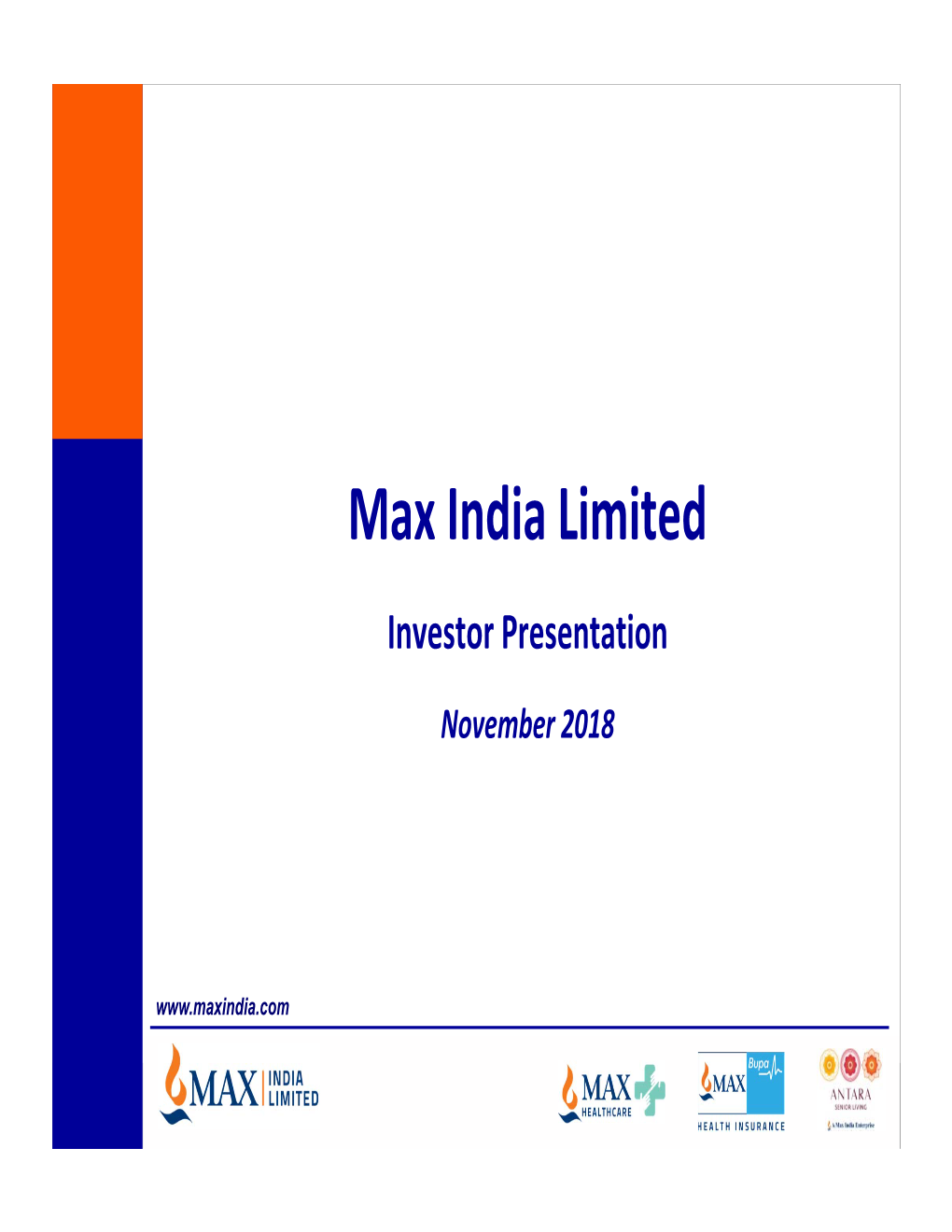 Investor Presentation November 2018