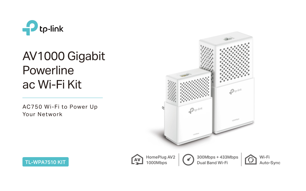 AV1000 Gigabit Powerline Ac Wi-Fi Kit