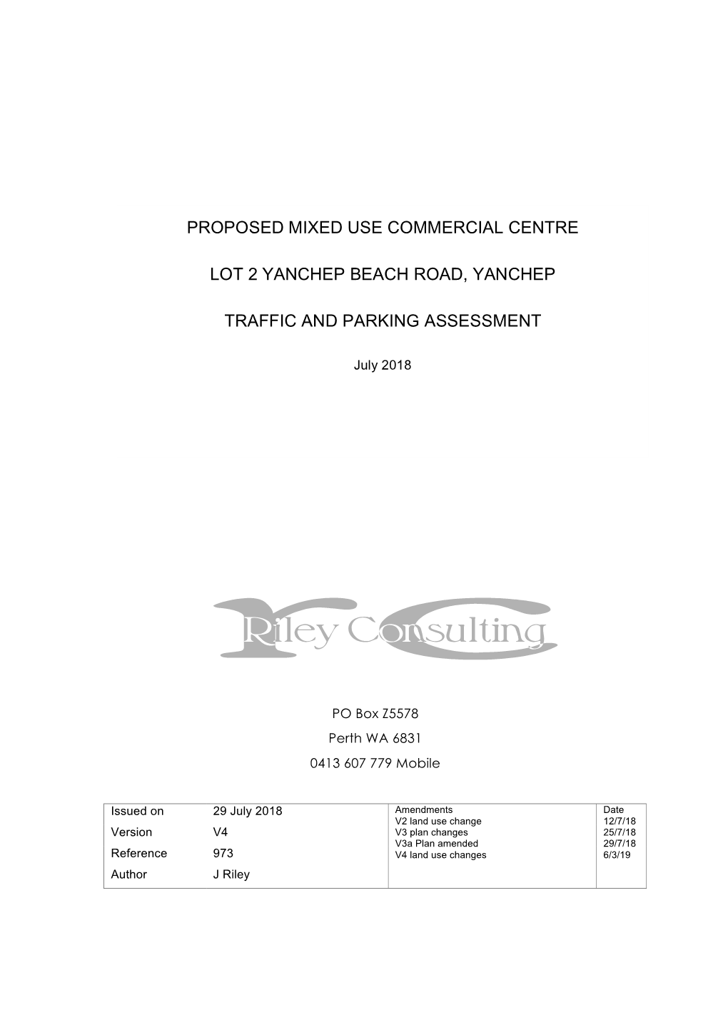 Proposed Mixed Use Commercial Centre