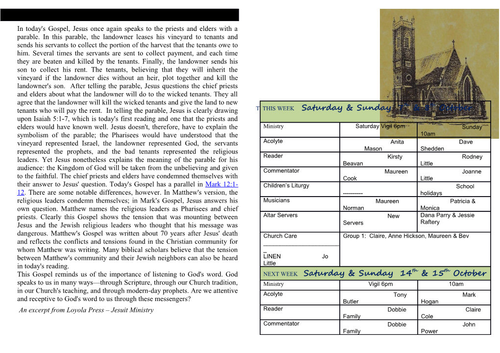 An Excerpt from Loyola Press Jesuit Ministry