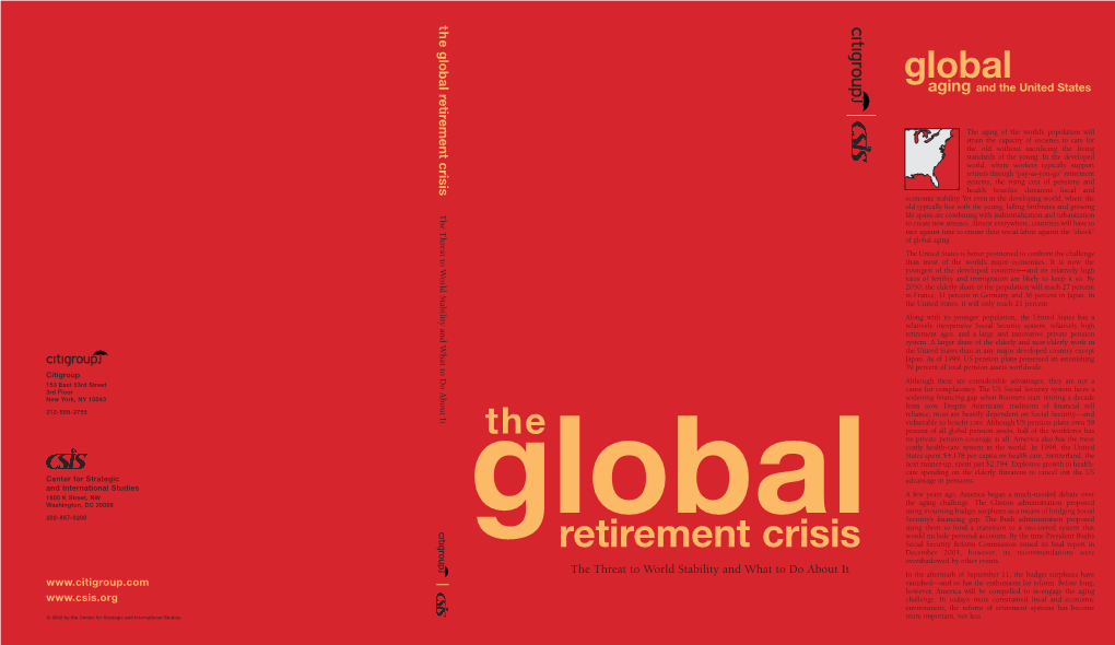 The Global Retirement Crisis Launches Us on a Tour of One of the Most Important Challenges of Our Time