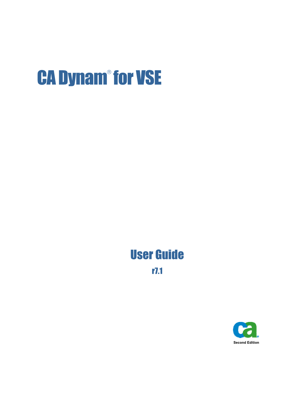 CA Dynam for VSE User Guide