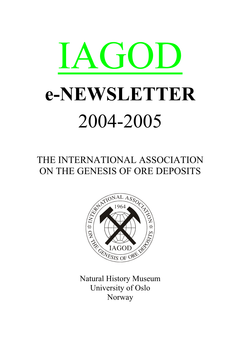IAGOD E-Newsletter 2004-2005