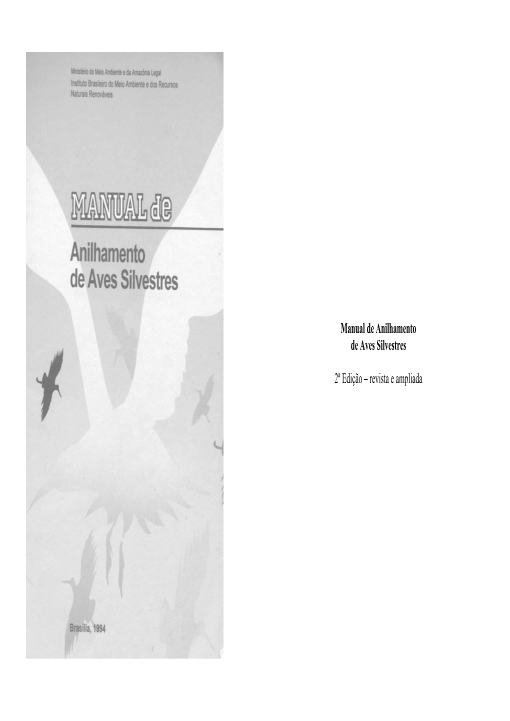 Manual De Anilhamento De Aves Silvestres 2ª Edição