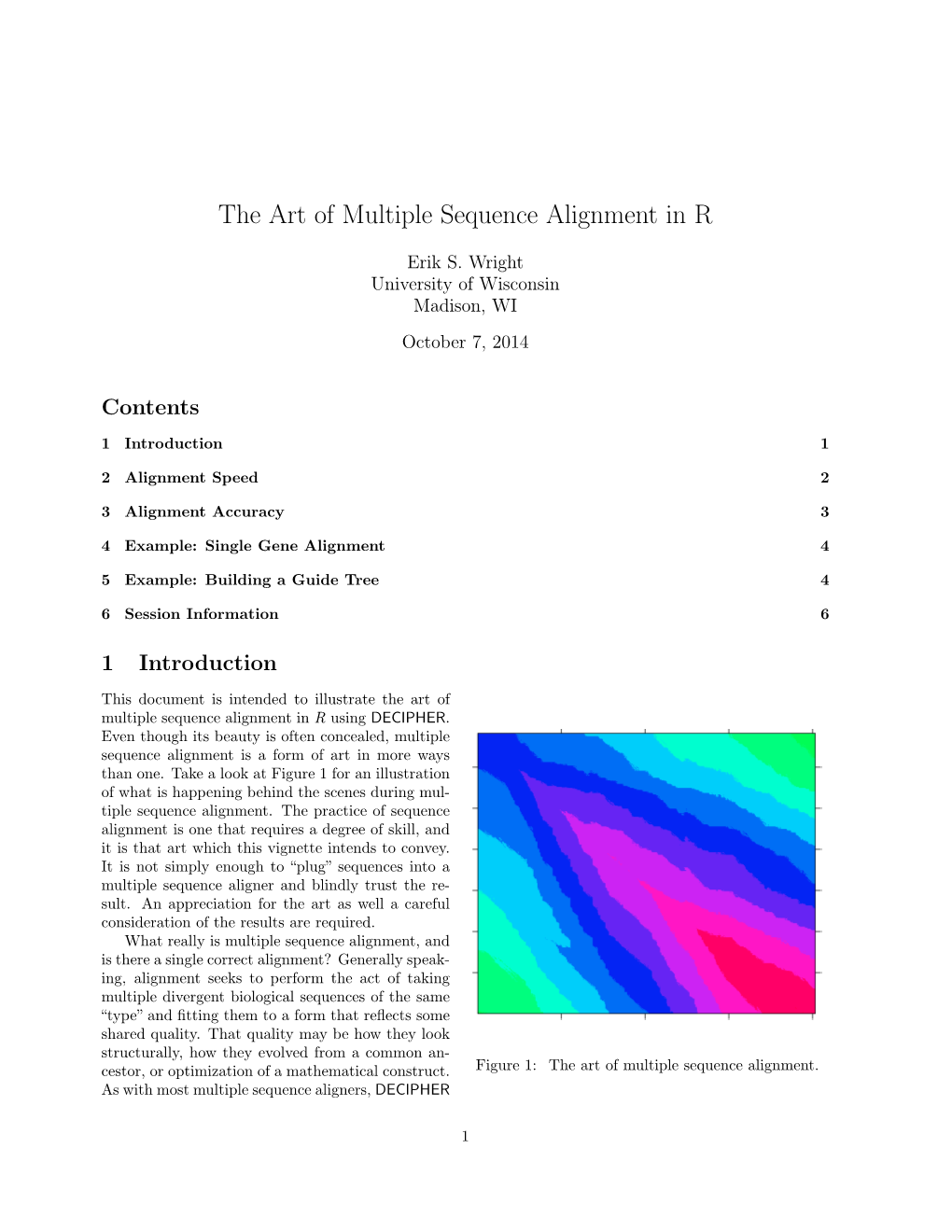 The Art of Multiple Sequence Alignment in R