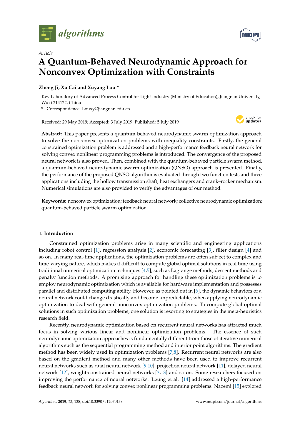 A Quantum-Behaved Neurodynamic Approach for Nonconvex Optimization with Constraints