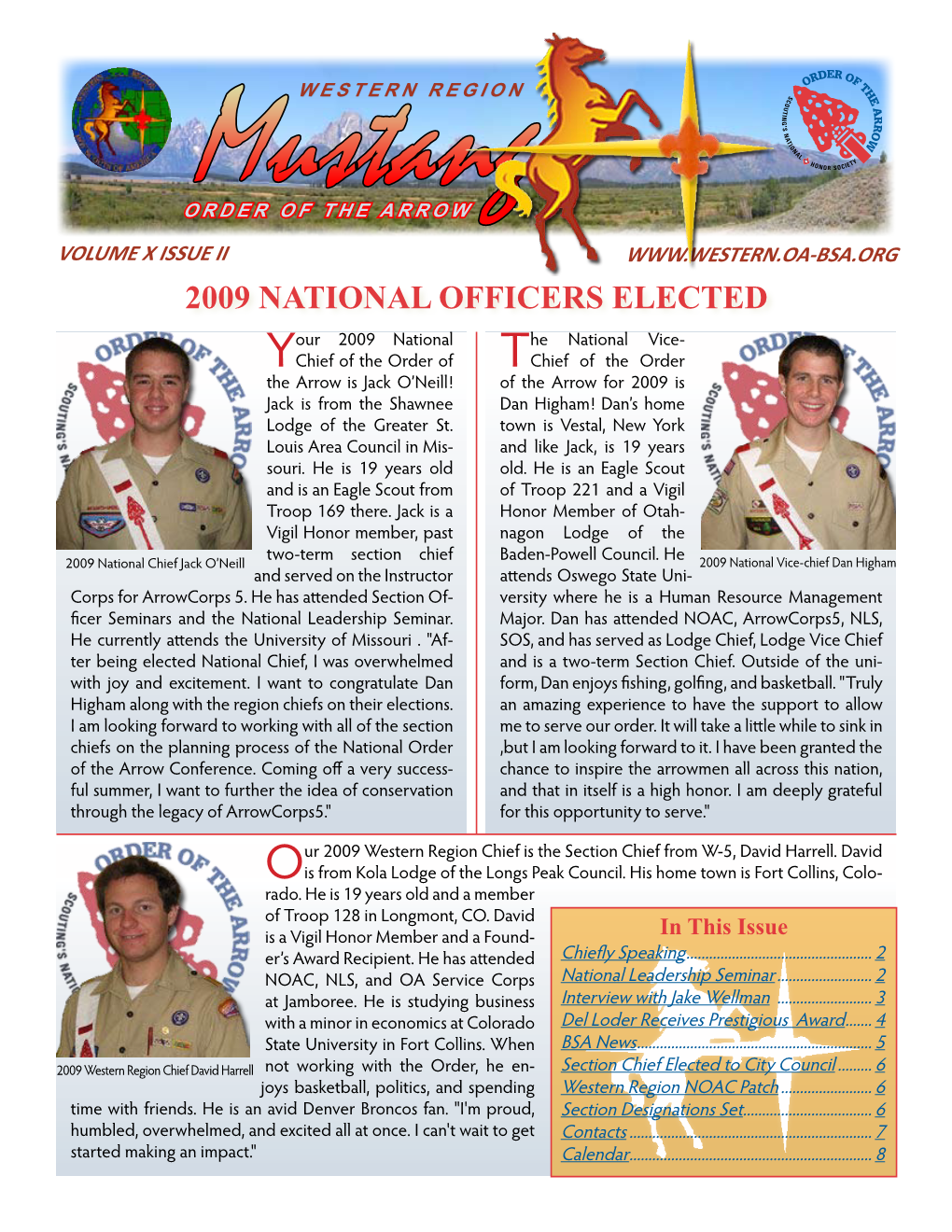 2009 National Officers Elected