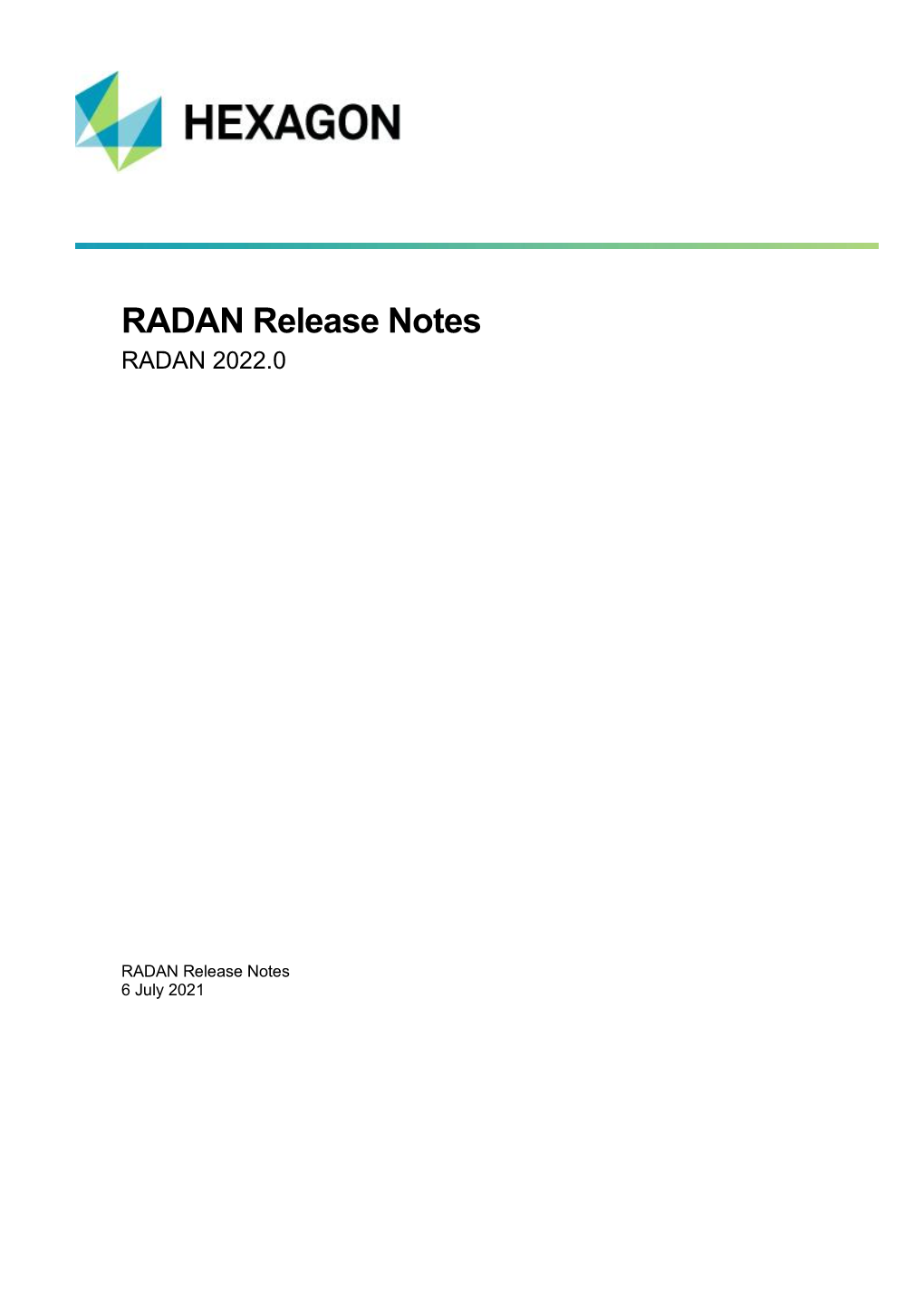 RADAN Release Notes RADAN 2022.0