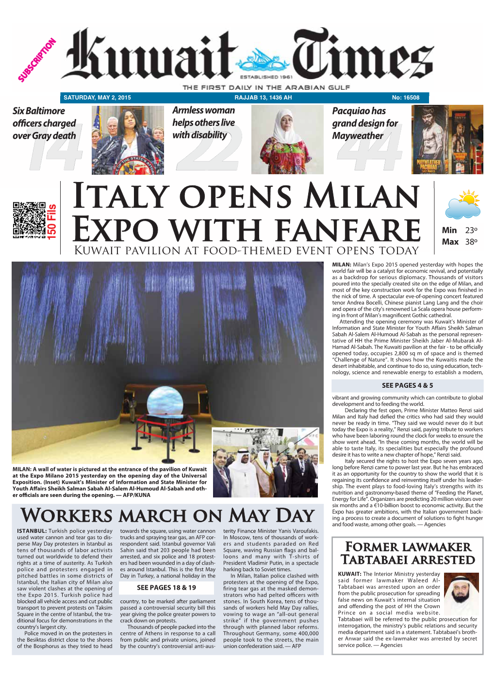 Italy Opens Milan Expo with Fanfare