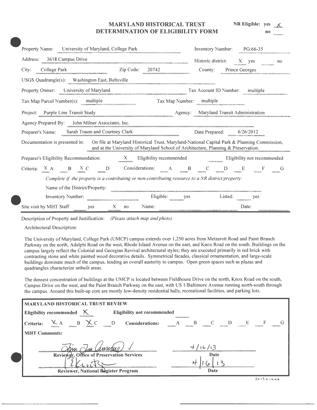 B :£C D Considerations: a B C D E F G MHT Comments: NR-ELIGIBILITY REVIEW FORM