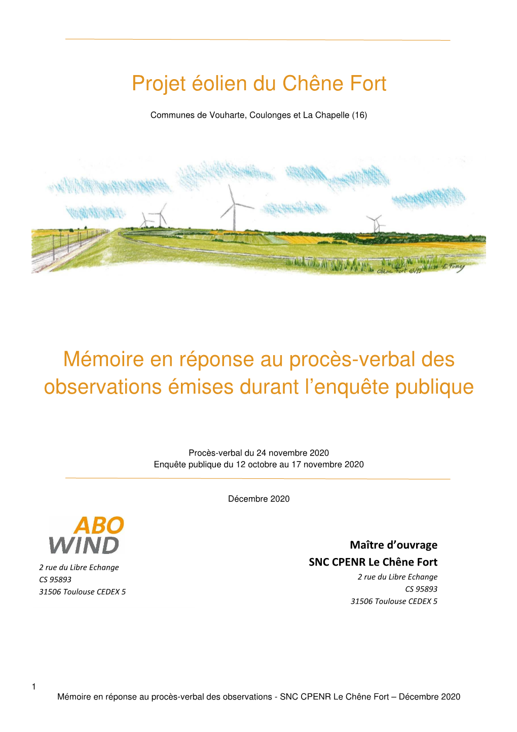 Projet Éolien Du Chêne Fort