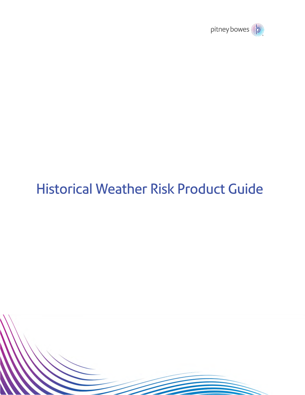 Historical Weather Risk V2019.07 Product Guide