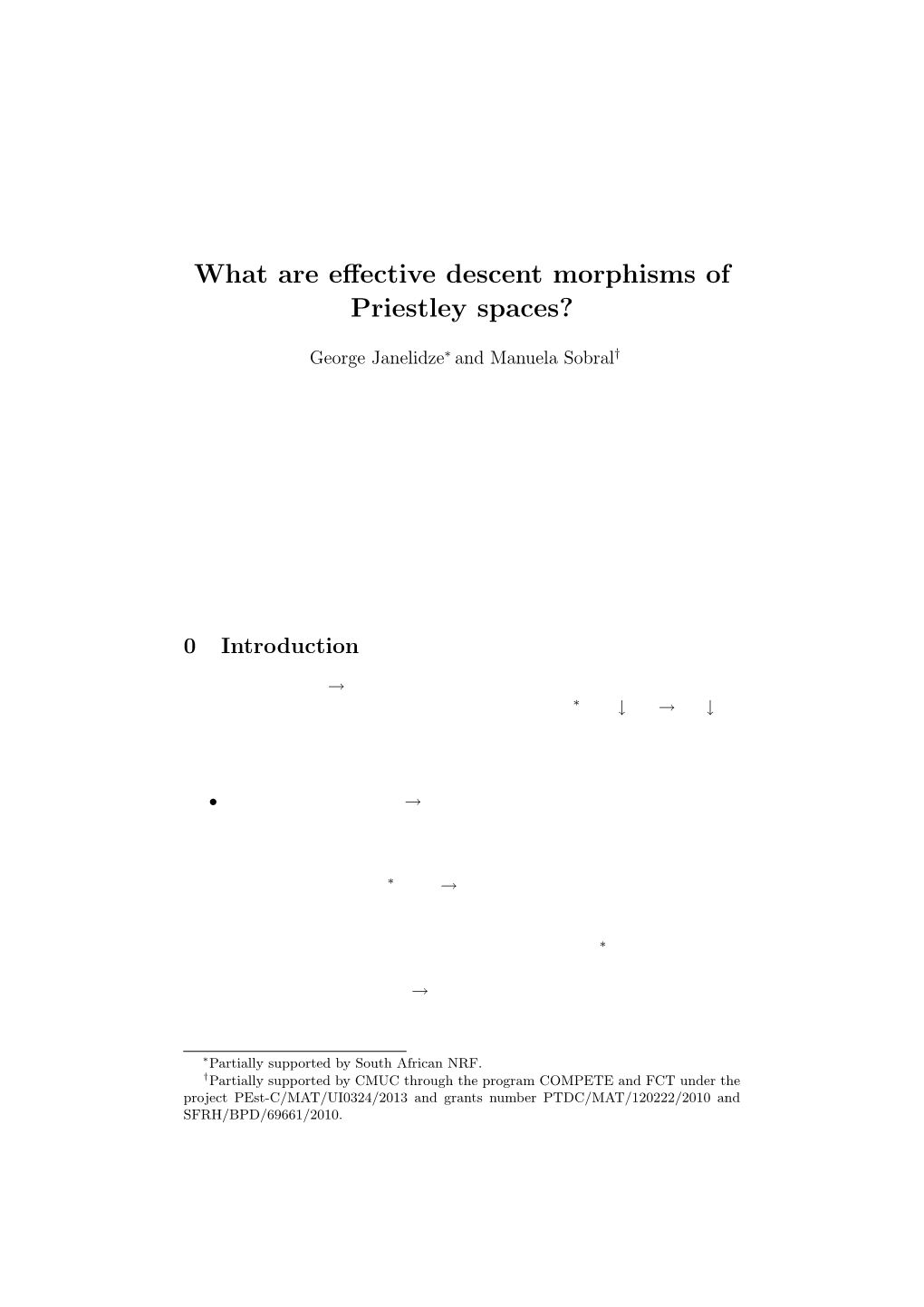 What Are Effective Descent Morphisms of Priestley