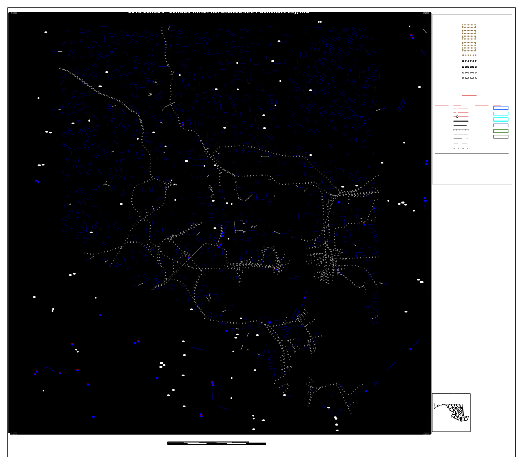 CENSUS TRACT REFERENCE MAP: Baltimore City, MD 76.500649W LEGEND Parkville 60275 Towson 78425 41 41 SYMBOL DESCRIPTION SYMBOL LABEL STYLE