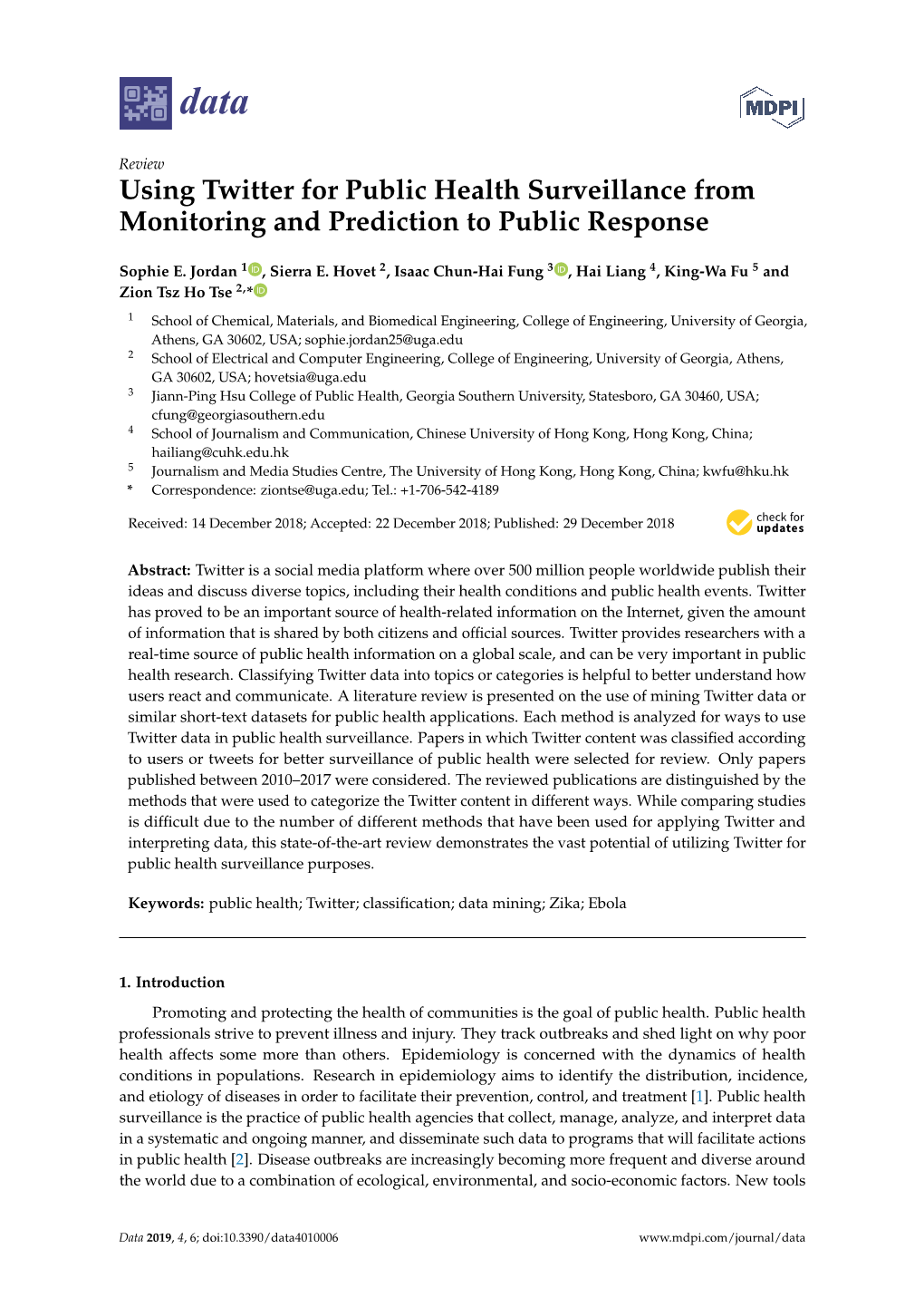 Using Twitter for Public Health Surveillance from Monitoring and Prediction to Public Response
